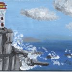 PEI Lighthouse painting artwork